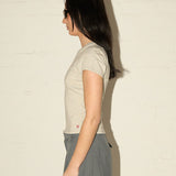 Refine V Neck - Cream/Marle Storm