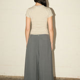 Refine V Neck - Cream/Marle Storm