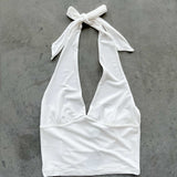 Sandy Halter Top - White