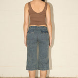 Salty Jeans 3/4 - Streaky Indigo