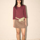 Shelly Mini Skirt - Mocha Mushroom