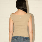 Slouch Singlet - Button Mushroom