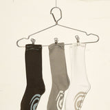 Socks 3 Pack -  Black/White/Grey