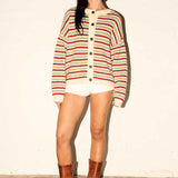 Spring Cardigan - Spring Stripe