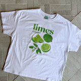 Thrift Tee - Party Lime - White