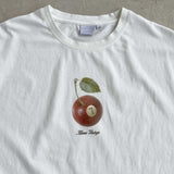 Thrift Tee - Apple pool Ball - White