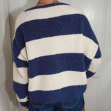Autumn Cardigan - Navy/Cream