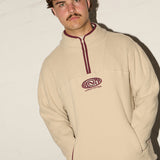 Vintage Polar Quarter Zip Jumper - Mylk