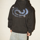 Nostalgia Hoodie - Racer Swirl - Washed Black