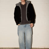 Reversible Sherpa Jacket - Gunpowder/Black