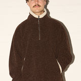Hotham Qtr Zip - Burrow Brown