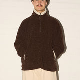 Hotham Qtr Zip - Burrow Brown