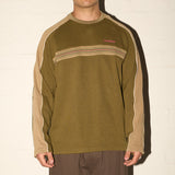 Relaxo Knit - Olive Stripe
