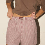 Boxers - Burgundy Stripe
