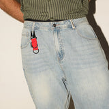 Shin Slapper Jorts - Streaky Blue