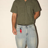 Shin Slapper Jorts - Streaky Blue