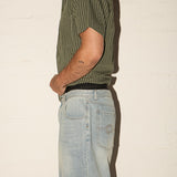 Shin Slapper Jorts - Streaky Blue