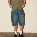 Contrast Jorts - Mid Blue