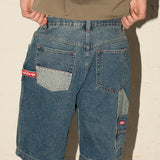 Contrast Jorts - Mid Blue