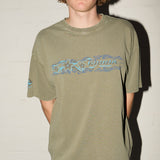Chopped Maui Tee - Y2K Hibiscus - Euky Green