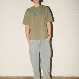 Chopped Maui Tee - Y2K Hibiscus - Euky Green