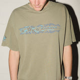 Chopped Maui Tee - Y2K Hibiscus - Euky Green