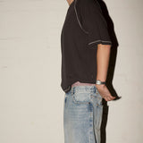 Contrast Raglan Tee - Washed Black