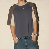 Flynn Tee - Astro Blue/Goose Grey/Ecru