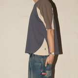 Flynn Tee - Astro Blue/Goose Grey/Ecru