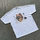 GRAPHIC TEE POMERANIAN WHITE X LARGE