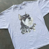 GRAPHIC TEE SCHNAUZER GREY X LARGE