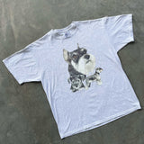 GRAPHIC TEE SCHNAUZER GREY X LARGE