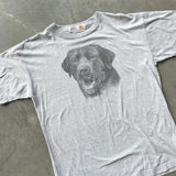 GRAPHIC TEE LABRADOR GREY  LARGE