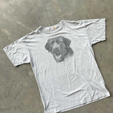 GRAPHIC TEE LABRADOR GREY  LARGE