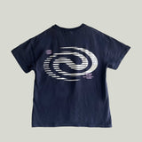 Boyfriend Tee - Racer Swirl - Vintage Navy