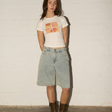Chloe Jorts  - Light Dirty Denim