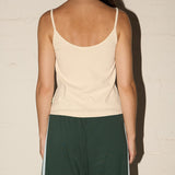 Maddison Singlet - Mini Bow - Chalk
