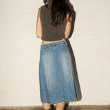 Millie Midi Skirt - Brooklyn Wash