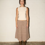 Tessa Skirt - Brown Check