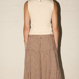 Tessa Skirt - Brown Check