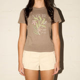 Georgie Tee - Nature In Bloom - Stone Grey