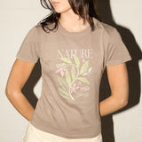 Georgie Tee - Nature In Bloom - Stone Grey