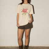 Boyfriend Tee - Surf Coast Waratah - Cream