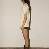 Boyfriend Tee - East Coast Bottlebrush - Cream