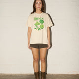 Boyfriend Tee - Party Lime - Cream