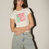 Sophia Tee - 90's Orchid - Off White