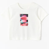 Lizzie Tee - Sliced Sunrise - Off White