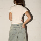 Allegra Tee - Spring Breeze - White