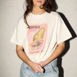 Throwback Tee - Papaya - Off White