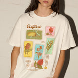 Throwback Tee - Wildflower Cards - Off White